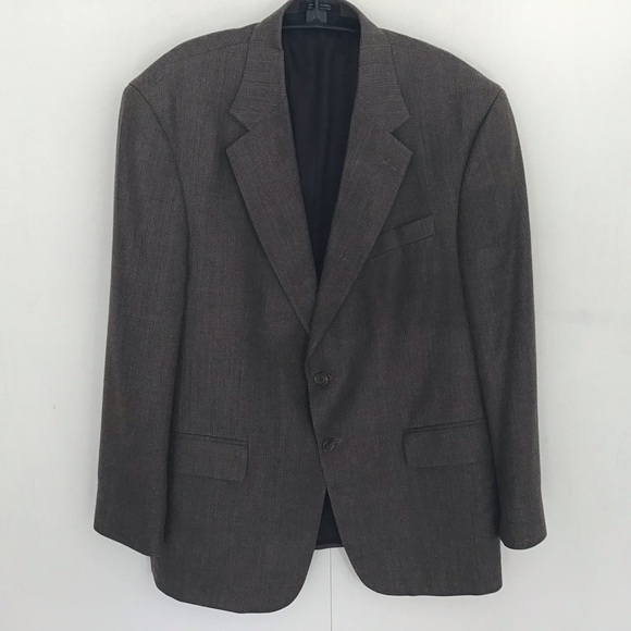 Silk and wool blend two button Versini sports coat Size 42 Short - Picture 1 of 9